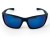 M118 C2 okulary sportowe czarne lustrzane - widok z przodu, soczewki