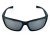 Polarized 100% UV-CE okulary sportowe czarne matowe - widok z przodu