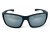 Polarized 100% UV-CE okulary sportowe czarne matowe - widok z przodu