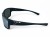 Polarized 100% UV-CE okulary sportowe czarne matowe - widok z boku