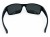 Polarized 100% UV-CE okulary sportowe czarne matowe - widok z tyłu