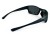 Polarized 100% UV-CE okulary sportowe czarne matowe - widok z tyłu