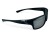 Polarized 100% UV-CE okulary sportowe czarne matowe - widok z góry