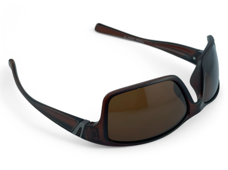 Okulary sportowe M118 C4 brązowe - widok z lewego boku
