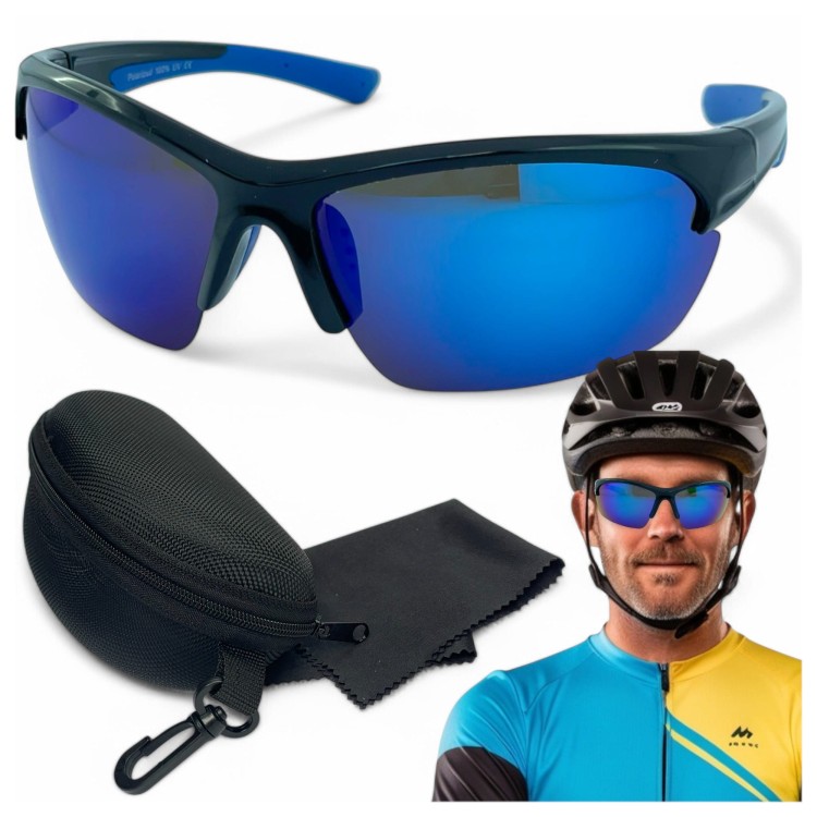 M119 C2 okulary sportowe z kaskiem i etui - zestaw