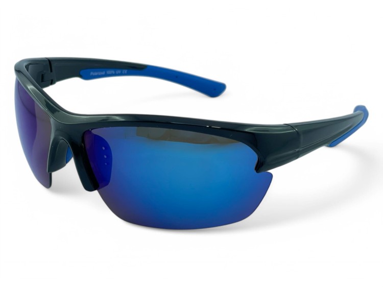 M119 C2 okulary sportowe niebieskie lustrzane - widok z boku 3/4