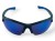 M119 C2 okulary sportowe niebieskie lustrzane - widok z przodu