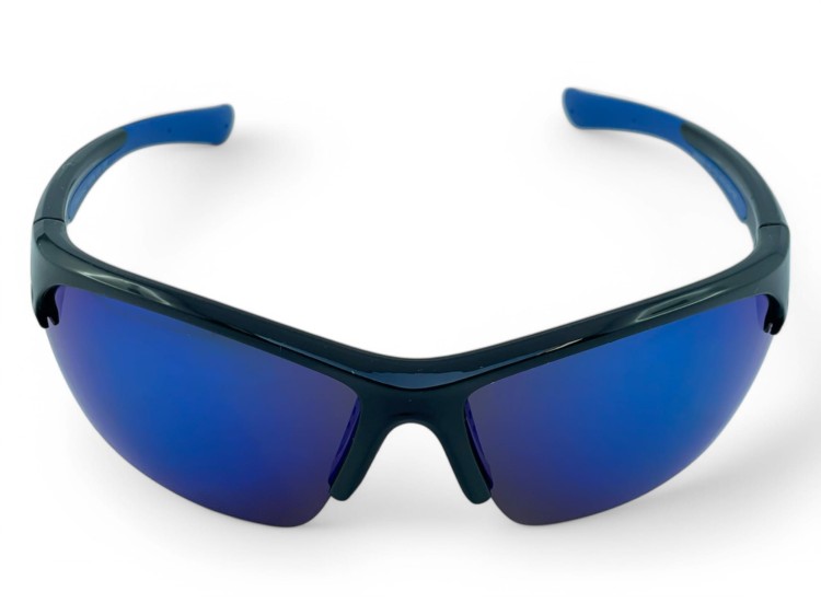 M119 C2 okulary sportowe niebieskie lustrzane - widok z przodu