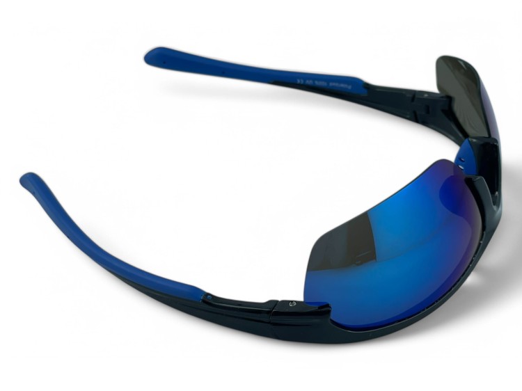 M119 C2 okulary sportowe niebieskie - złożone