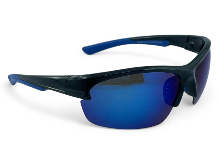 M119 C2 okulary sportowe niebieskie lustrzane - perspektywa