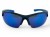 M119 C2 okulary sportowe niebieskie lustrzane - widok z przodu