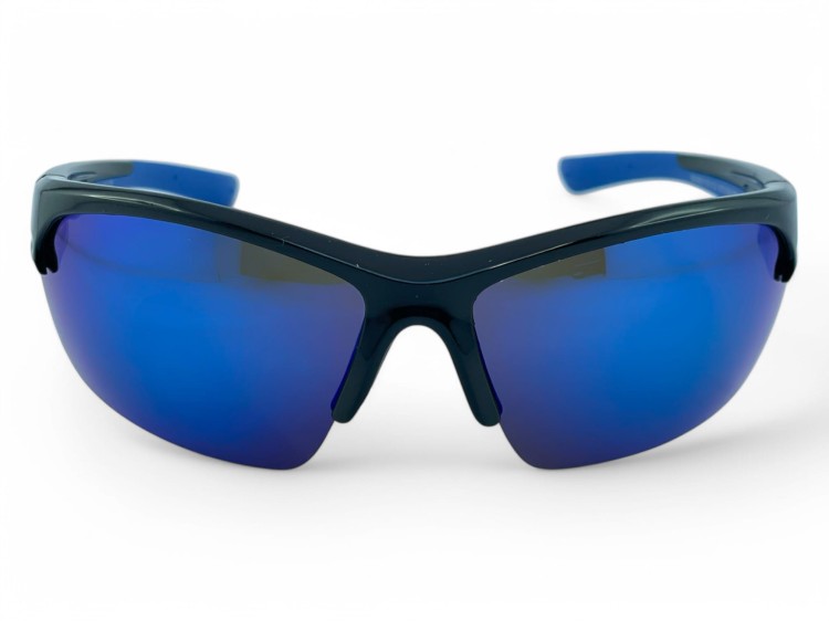 M119 C2 okulary sportowe niebieskie lustrzane - widok z przodu