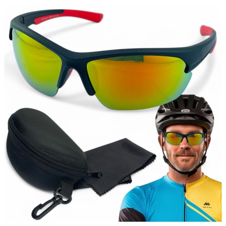 M119 C3 okulary sportowe z etui i ściereczką - zestaw dla sportowca