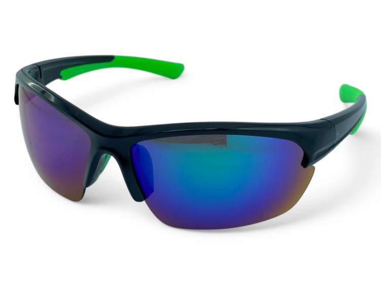 M119 C4 okulary sportowe czarno-zielone - widok z boku