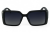 PRW-V525 C1 BLCK okulary damskie czarne kwadratowe - widok z przodu