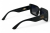 PRW-V525 C1 BLCK okulary damskie czarne kwadratowe z logo - widok od góry