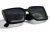 PRW-V525 C1 BLCK okulary damskie czarne kwadratowe z gradientem - widok z przodu