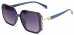 PRIUS Women's Sunglasses PRW-V233 C2 – Teal Green, Gold Details, Purple-Gray Lenses, UV400, Polarized