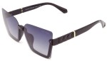Women's Rimless Polarized Sunglasses PRIUS PRW-V501 C1 Piano Black