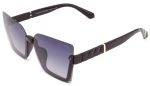 Women's Rimless Polarized Sunglasses PRIUS PRW-V501 C1 Piano Black