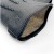 Men's leather gloves PRIUS LUX PRMG-2001 - close-up of the cuff opening with the lining and an embossed deer