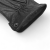 Men's leather gloves PRIUS LUX PRMG-2007 - close-up of the cuff from the wrist side with the snap and the lining inside