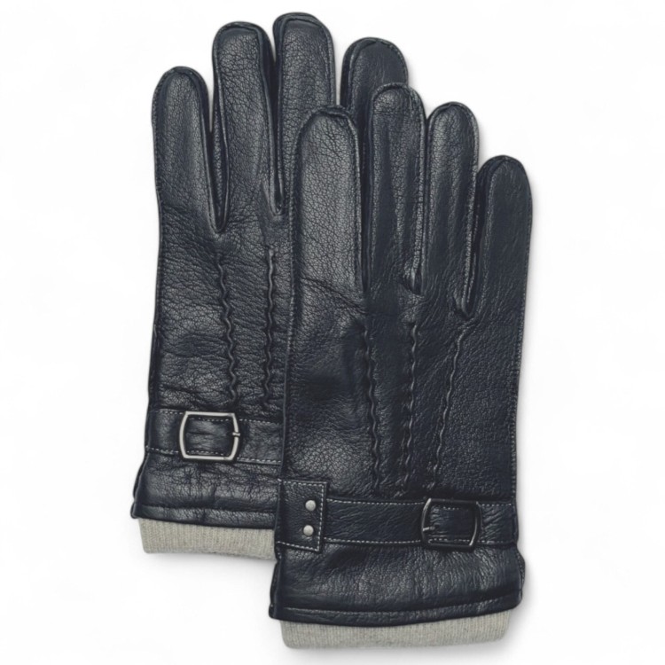 PRIUS LUX PRMG-2009 – rękawiczki męskie premium na zimę, rozłożone pionowo