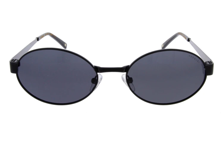 Damskie okulary przeciwsłoneczne Vermari Milano – czarne metalowe oprawki premium