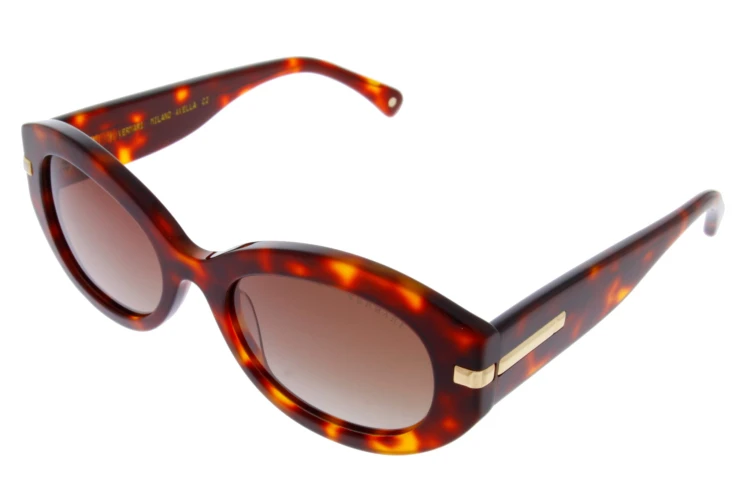 Eleganckie okulary przeciwsłoneczne Avella C2 – brązowy szylkret, włoski styl i jakość