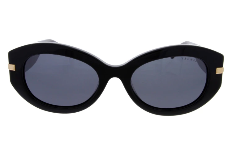 Damskie okulary przeciwsłoneczne Vermari Milano Avella C1 – czarne kocie oczy