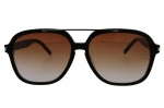 Okulary przeciwsłoneczne unisex Vermari Milano Atrani C3 – aviator czarne acetatowe polaryzacyjne UV400