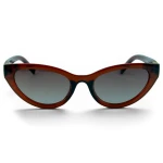 Damskie Okulary Przeciwsłoneczne Kocie Polaryzacja UV400 Camilla 215C3 Transparentny Mahoń