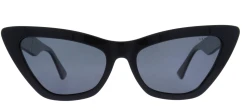 Damskie okulary przeciwsłoneczne VERMARI V213 C1 — kocie oko, głęboka czerń