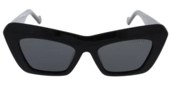 Damskie okulary przeciwsłoneczne VERMARI Alcamo V220 C1 — kocie oko, czerń