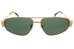 Damskie okulary przeciwsłoneczne VERMARI AVOLA C3 — aviator, złoty metal