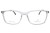 Oprawki clip-on unisex Vermari Milano VCL011 C2 - przezroczysty szary, acetat+metal, widok z przodu
