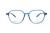 Oprawki clip-on unisex Vermari Milano VCA0013 C2 - przezroczysty błękitny, acetat, widok z przodu
