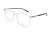 Oprawki clip-on unisex Vermari Milano VCA0012 C1 - przezroczysty, acetat+metal, widok z przodu