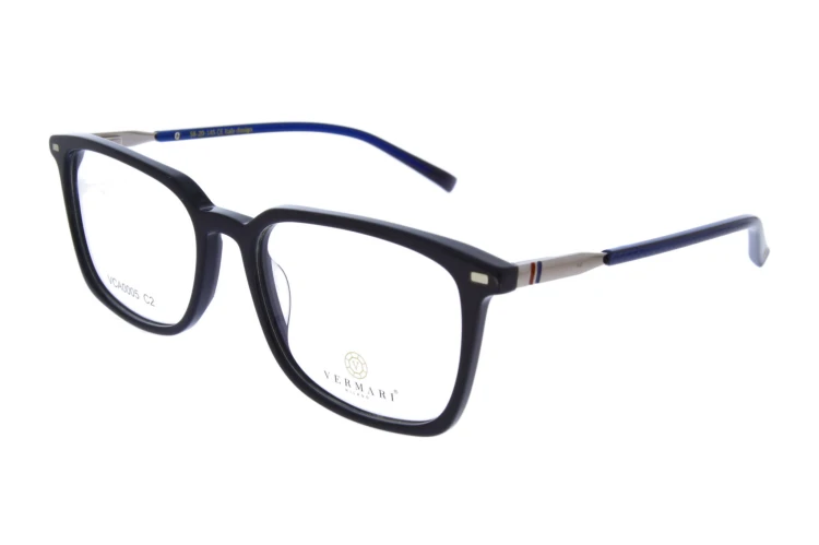 VCA0005 C2 oprawki z nakładkami unisex - prostokątne, widok z boku