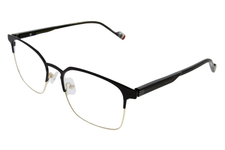 VCL008 C2 oprawki z nakładkami unisex - kwadratowe, widok z boku