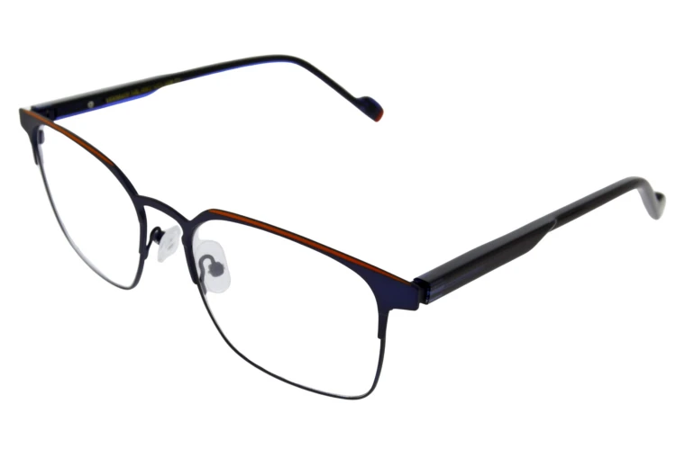 VCL008 C1 oprawki z nakładkami unisex - Kwadratowe, widok z boku