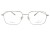 Oprawki clip-on unisex Vermari Milano VCL005 C3 - srebrny metal, metal, widok z przodu