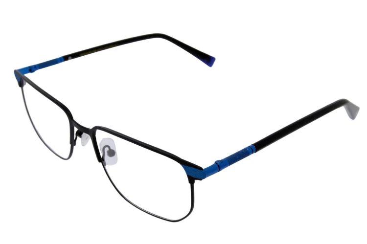 VCL004 C1 oprawki z nakładkami unisex - prostokątne, widok z boku