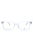 Oprawki clip-on unisex Vermari Milano VE848 C3 - przezroczysty, acetat, widok z przodu