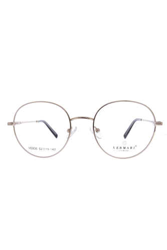 Oprawki clip-on unisex Vermari Milano VE835 C3 - srebrny metal, metal, widok z przodu