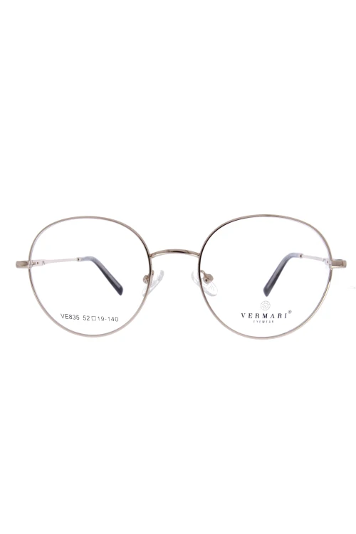 Oprawki clip-on unisex Vermari Milano VE835 C3 - srebrny metal, metal, widok z przodu