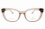 Oprawki clip-on damskie Vermari Milano VCL013 C3 - transparentny beżowy, acetat+metal, widok z przodu