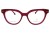 Oprawki clip-on damskie Vermari Milano VCL010 C3 - bordowy, acetat, widok z przodu