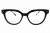 Oprawki clip-on damskie Vermari Milano VCL010 C1 - czarne, acetat, widok z przodu