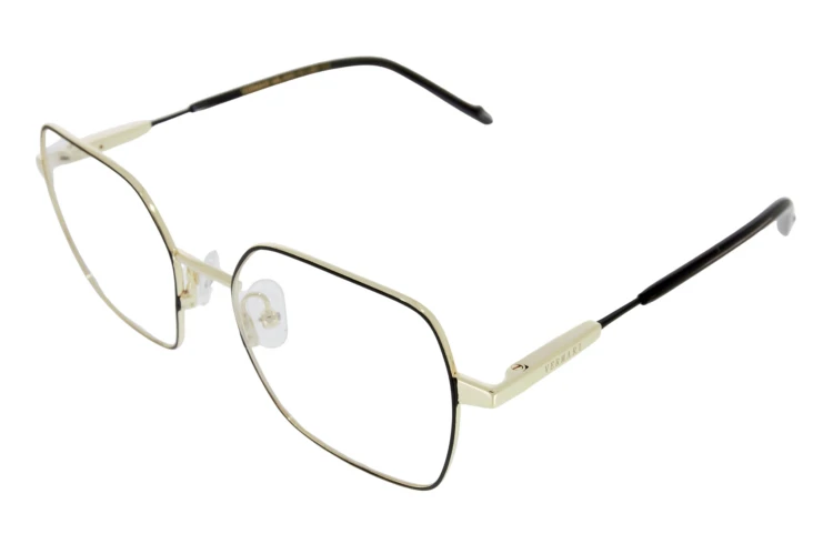 VCL007 C2 oprawki z nakładkami unisex - wielokątne, widok z boku